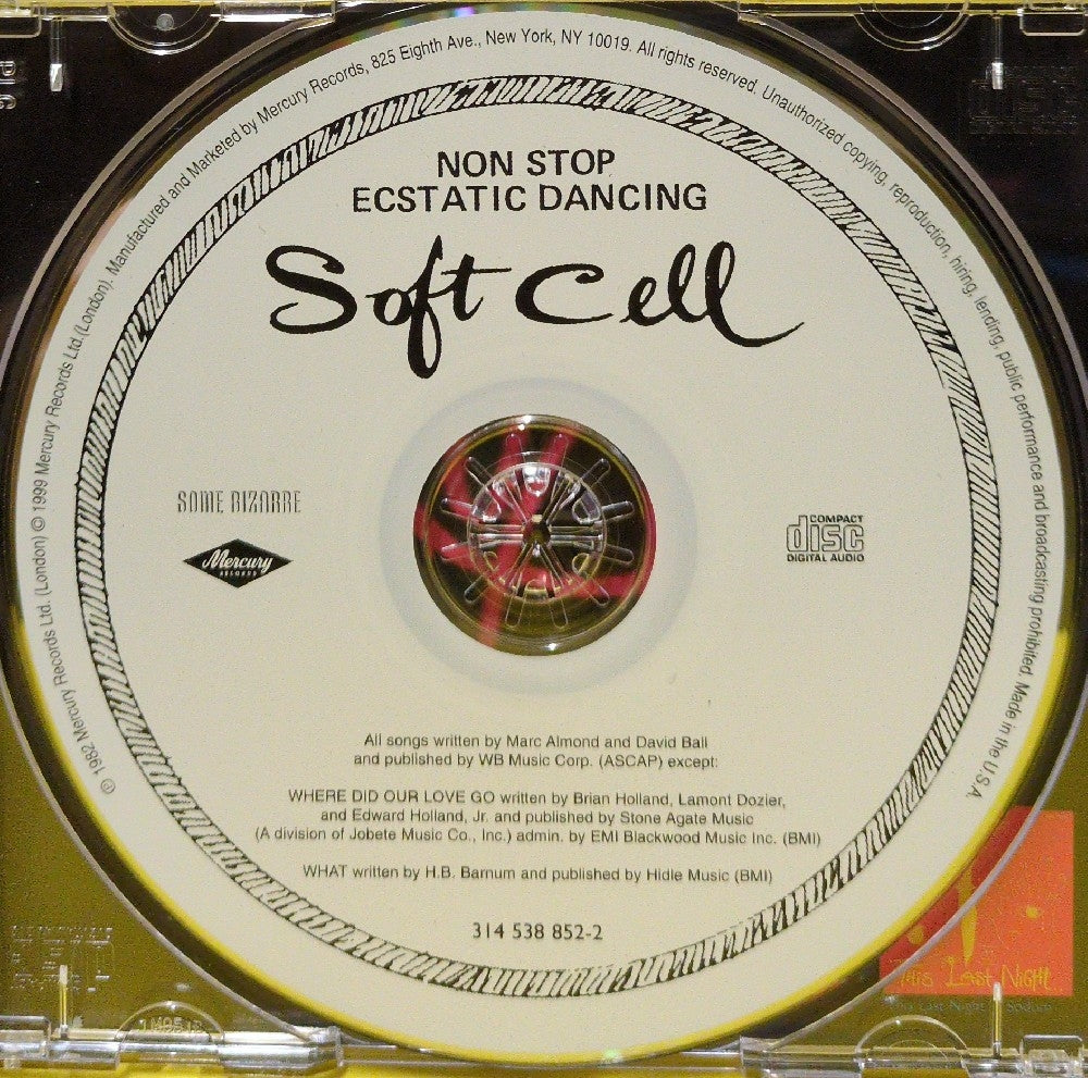 Soft Cell - Non Stop Ecstatic Dancing - 1999 - 314 538 852-2 - Used - EX - CDs
