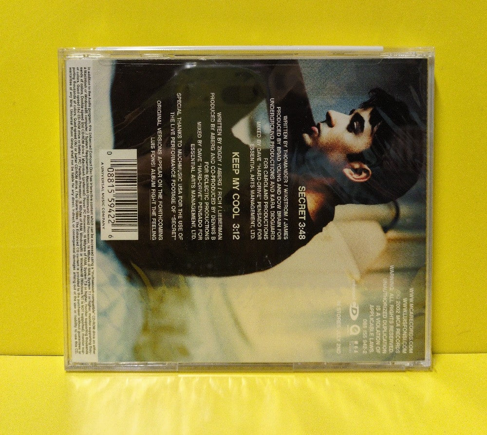 Luis Fonsi - Secret - 2002 - 088 155 942-2 - New - Sealed - CDs - CD Single - Enhanced