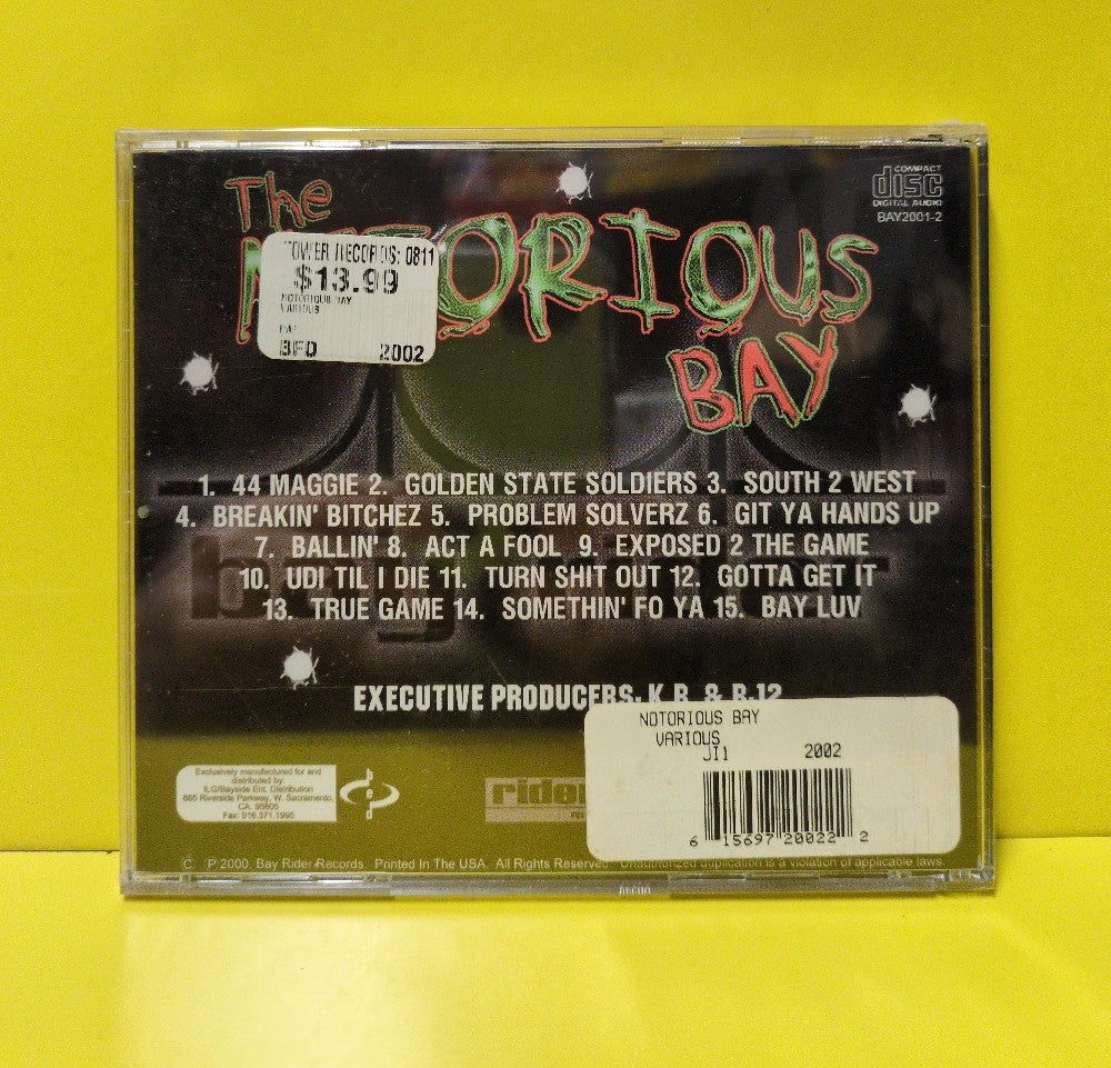 Various - The Notorious Bay (Vol. 1 - The Bay Rider Classics) - 2000 - BAY2001-2 - New - Sealed - CDs