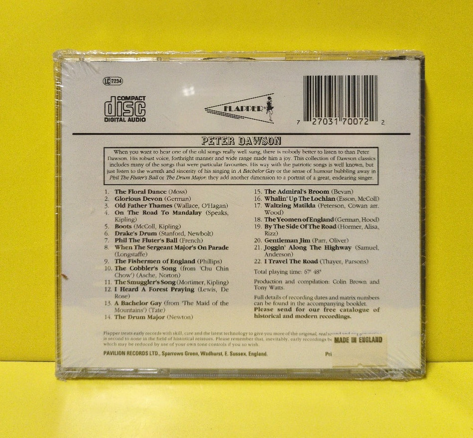 Peter Dawson - Peter Dawson - 1993 - PAST CD 7007 - New - Sealed - CDs - European Import