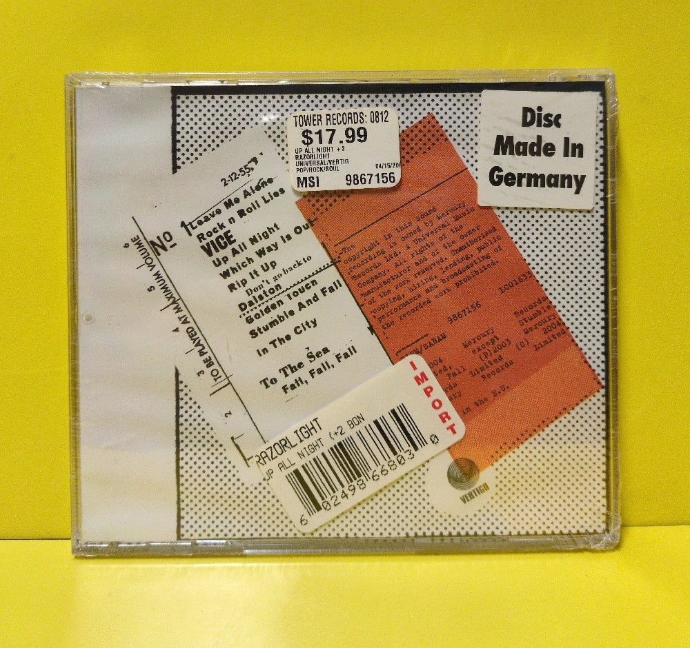 Razorlight - Up All Night - 2004 - 9867156 - New - Sealed - CDs - European Import