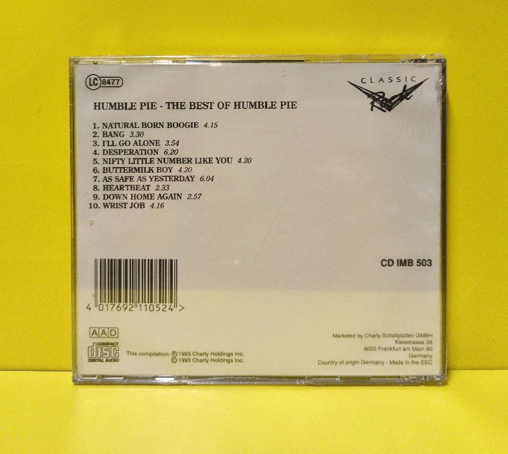 Humble Pie - The Best Of Humble Pie - 1993 - CD IMB 503 - New - Sealed - CDs - Germany Import