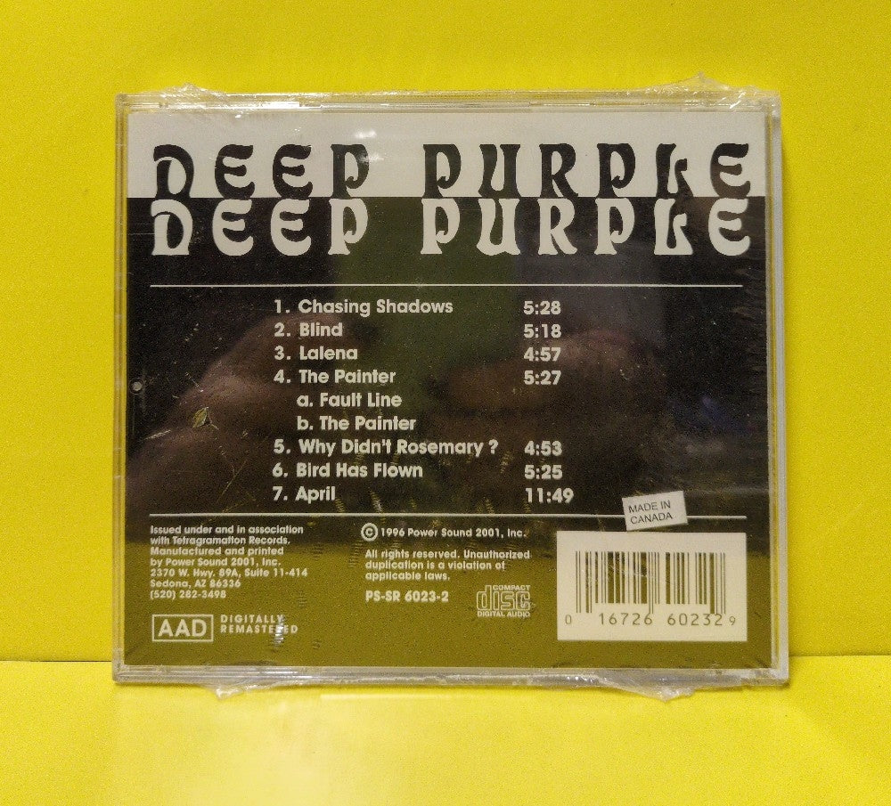 Deep Purple - Deep Purple - 1996 - PS-SR 6023-2 - New - Sealed - CDs - Reissue - Remastered