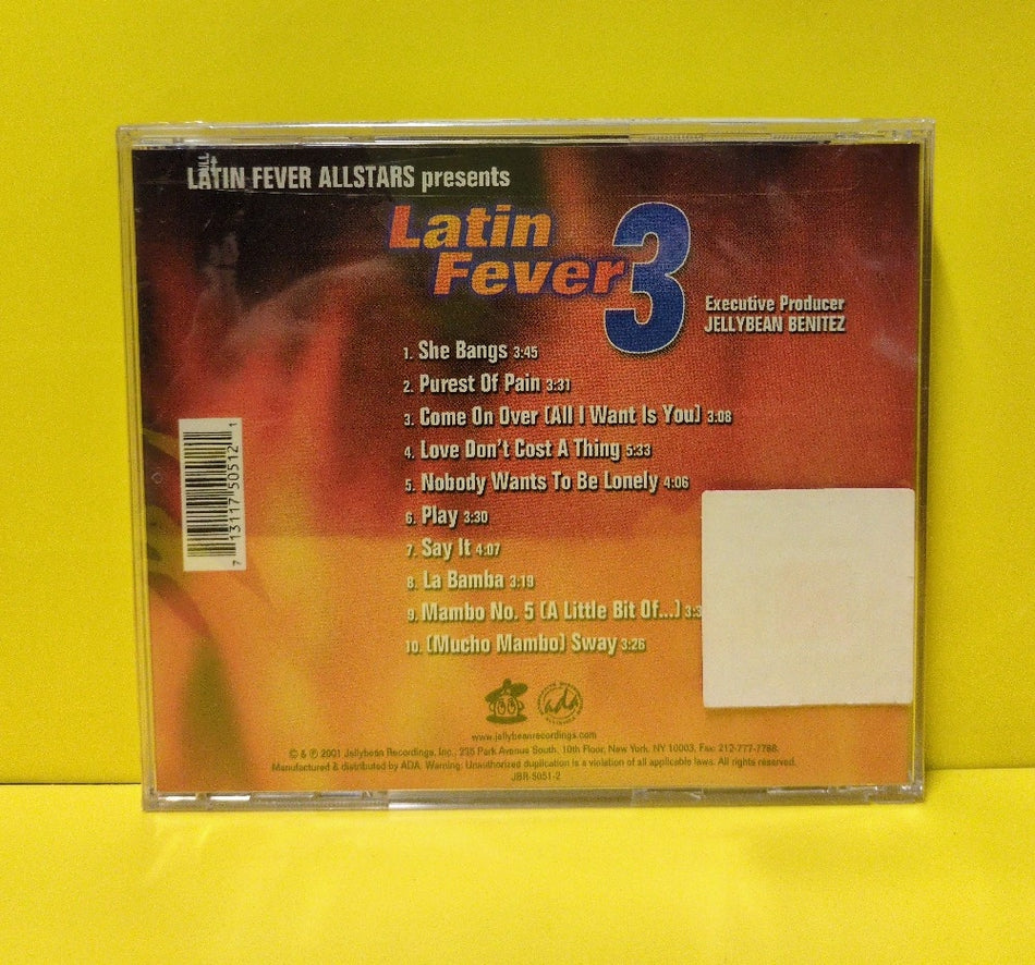 Latin Fever Allstars - Latin Fever 3 - 2001 - JBR-5051-2 - New - Sealed - CDs
