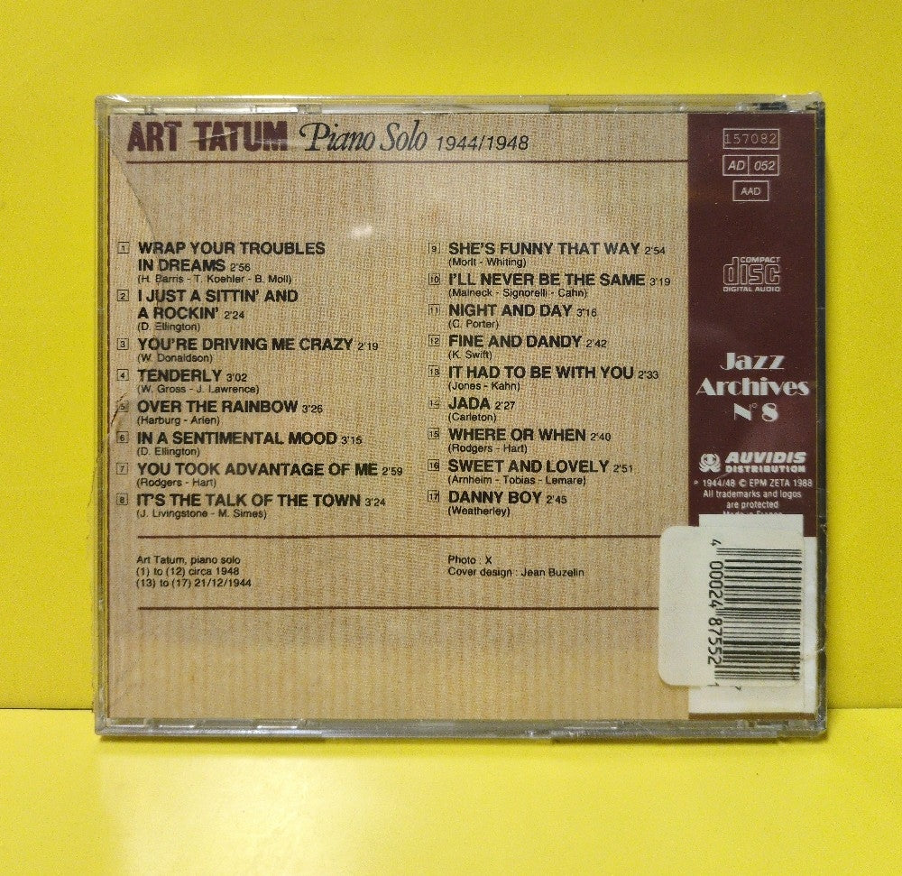 Art Tatum - Piano Solo 1944-1948 - 157082 - New - Sealed - CDs