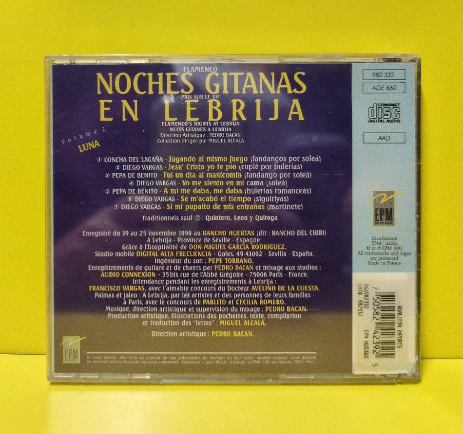 Pedro Bacan, Pepa De Benito, Concha Del Lagaña, Diego Vargas - Luna - 1991 - 982 332 - New - Sealed - CDs - France Import