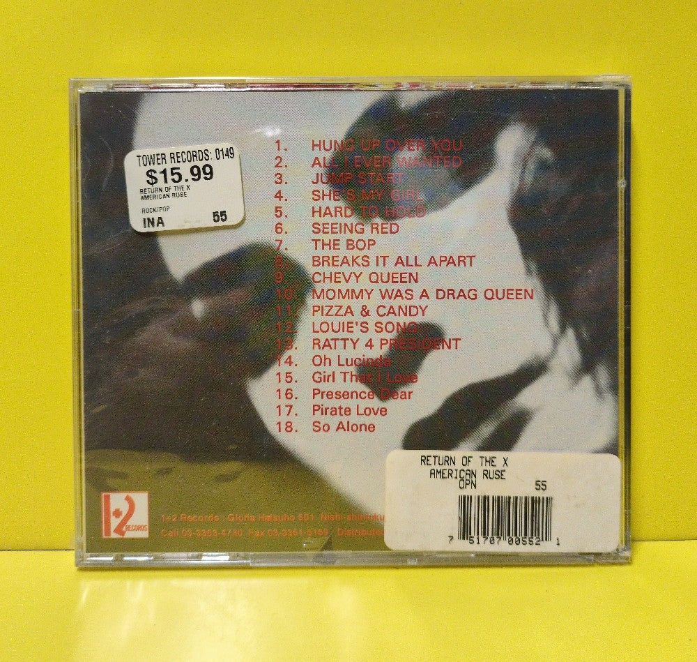 The American Ruse - Return Of The X...... - 1994 - 1+2 CD 055 - New - Sealed - CDs - Japan Import