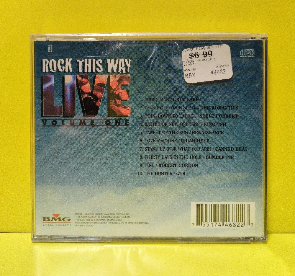 Various - Rock This Way Live Volume One - 1998 - 7551744682-2 - New - Sealed - CDs