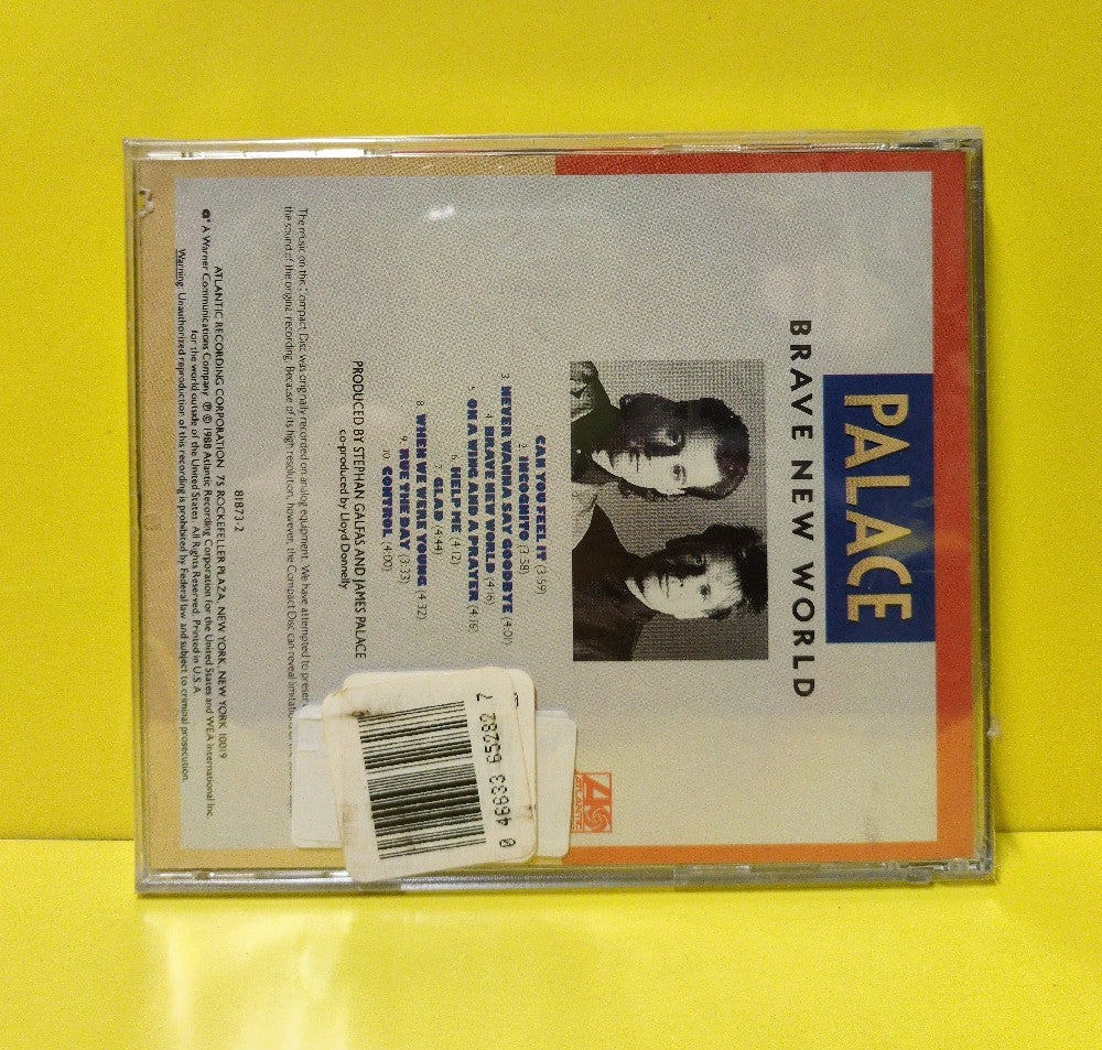 Palace - Brave New World - 1988 - 81873-2 - New - Sealed - CDs