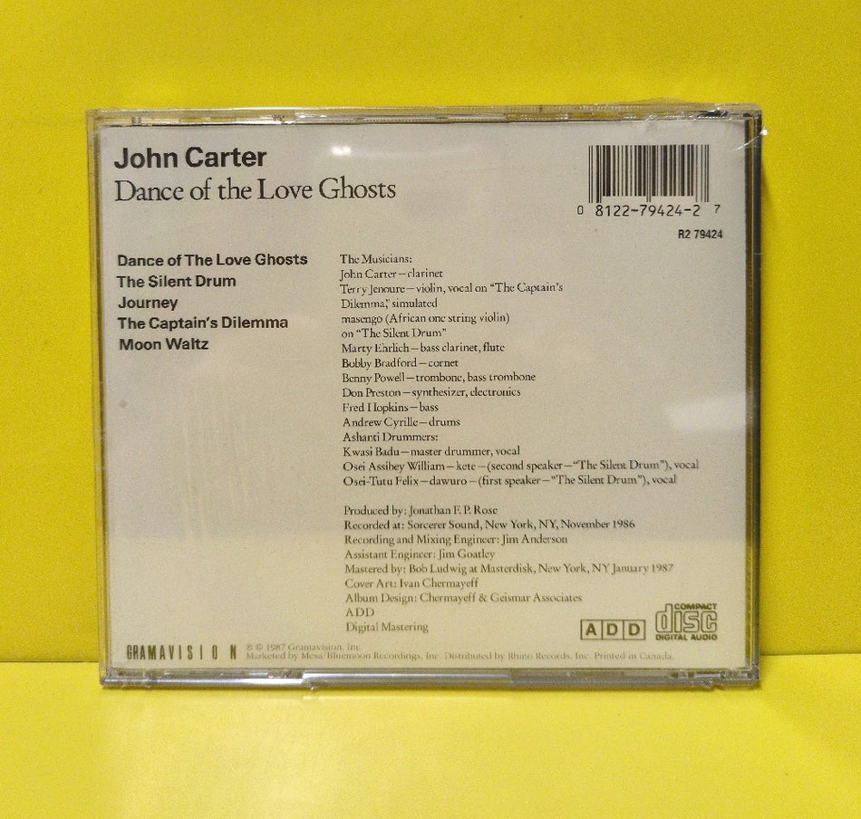 John Carter - Dance Of The Love Ghosts - 1987 - R2 79424 - New - Sealed - CDs