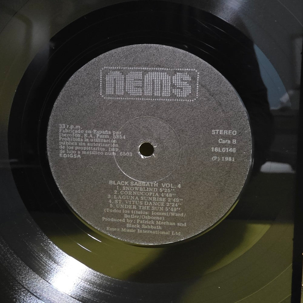 Black Sabbath - Black Sabbath Vol. 4 - 1981 - 16L0146 - Used - VG+ - Vinyl