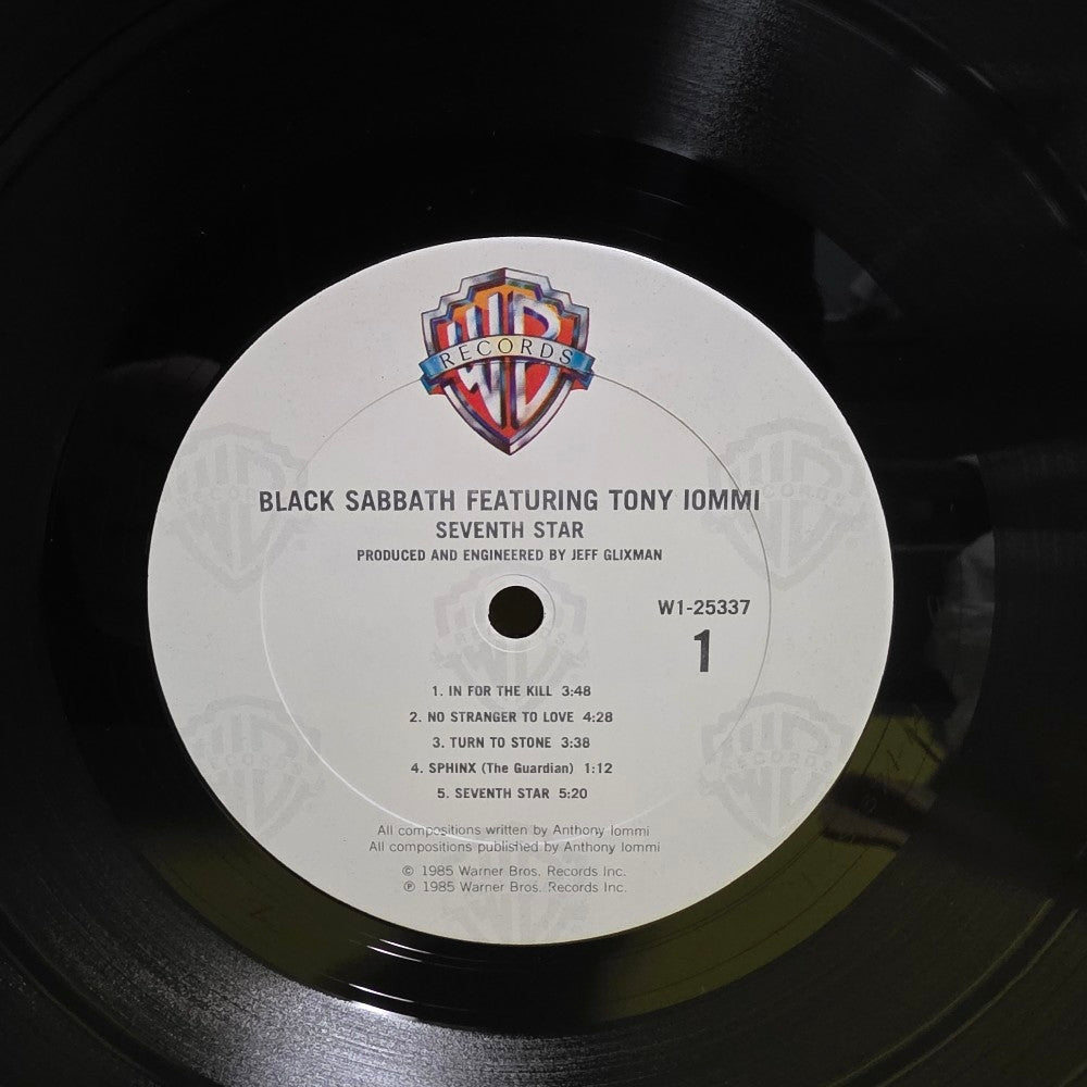 Black Sabbath / Tony Iommi - Seventh Star / Club Edition / Shrink  - 1986 - W1-25337 - Used - VG++ - Vinyl