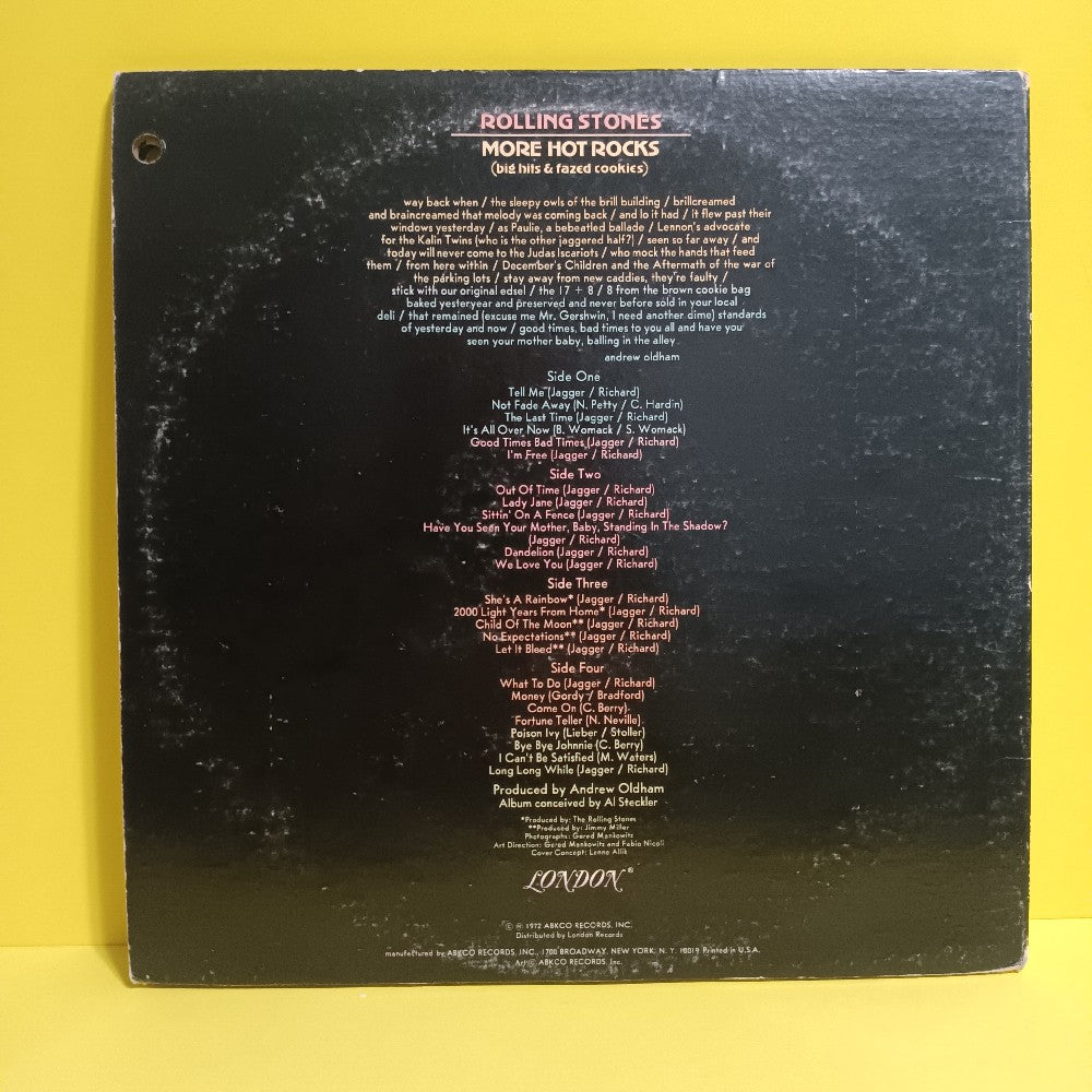 The Rolling Stones - More Hot Rocks PROMO - 1972 - 2PS 626 - Used - VG++ - Vinyl