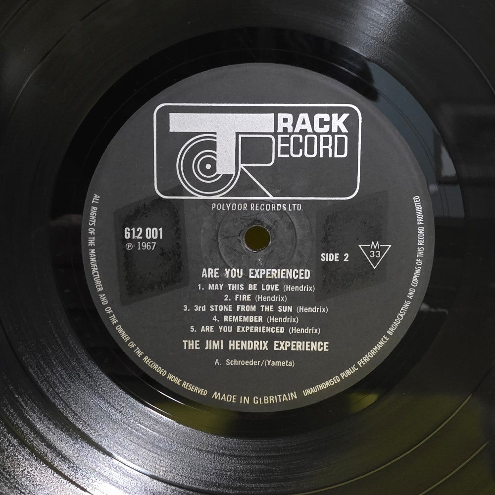 The Jimi Hendrix Experience  - Are You Experience  - 1967 - 612 001 - Used - VG - Vinyl
