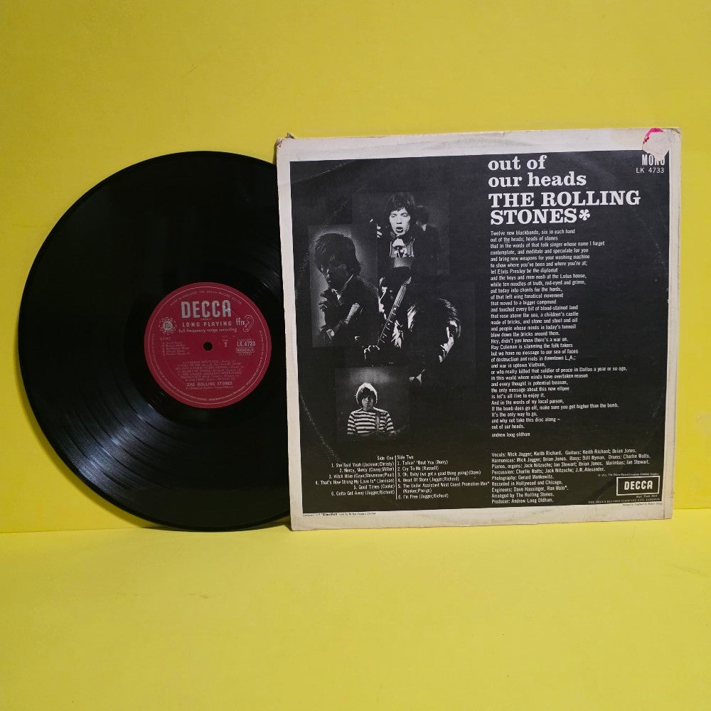 Rolling Stones  - Out Of Our Heads / Mono - 1965 - Used - VG++ - Vinyl