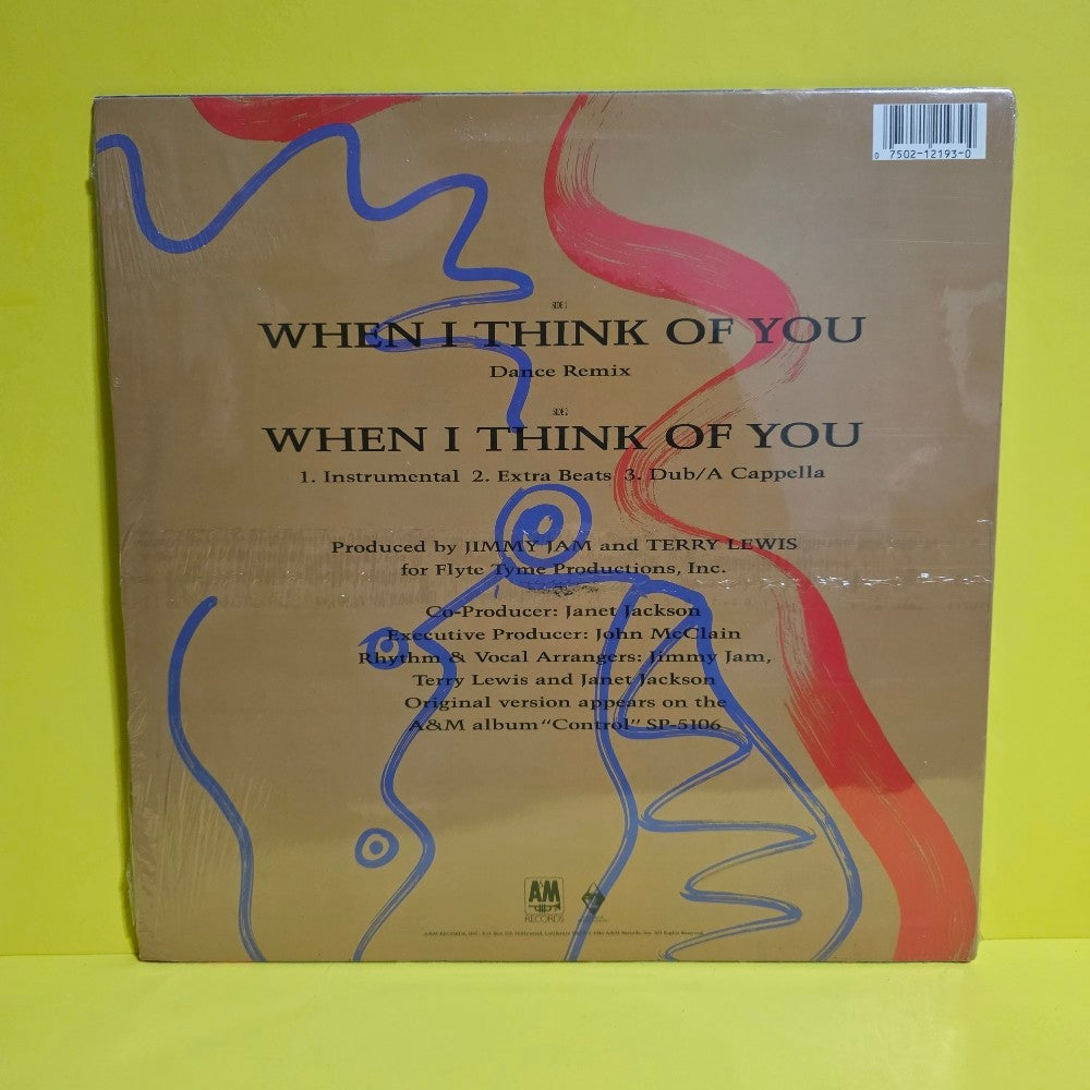 Janet Jackson - When I Think Of You (Dance Remix) - 1986 - SP-12193 - New - Sealed - Vinyl