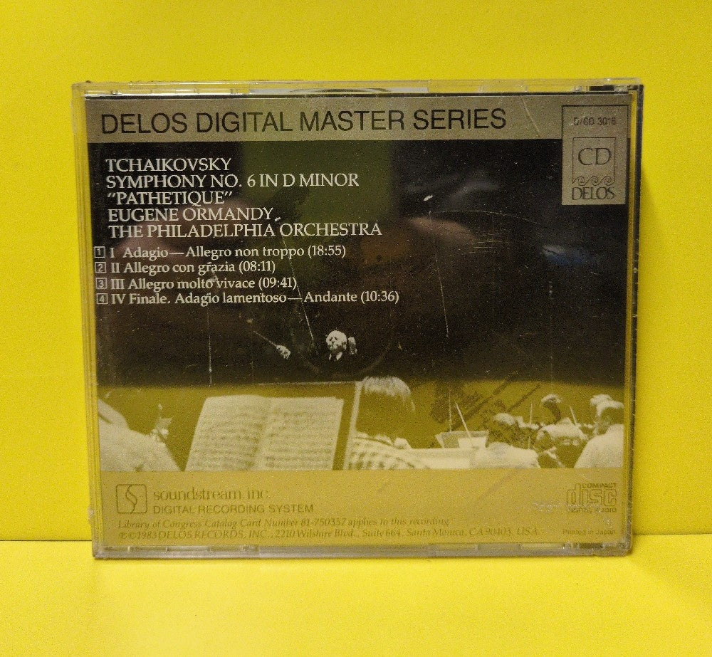 Tchaikovsky, Eugene Ormandy, The Philadelphia Orchestra - Symphony No. 6 "Pathetique" - 1985 - D/CD 3016 - New - Sealed - CDs