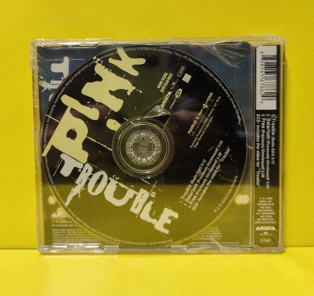 P!NK - Trouble - 2003 - 82876567862 - New - Sealed - CDs - CD Single - Australian Import