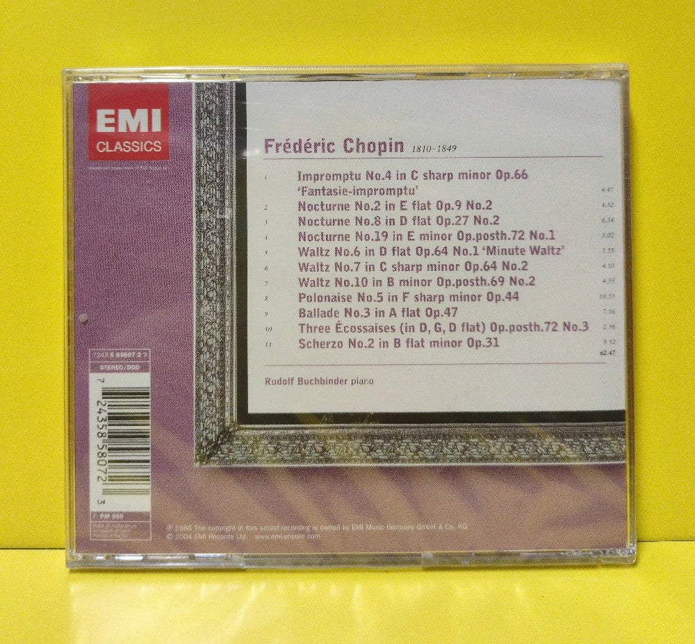 Chopin, Rudolf Buchbinder - Piano Works - 2004 - 7243 5 85807 2 3 - New - Sealed - CDs - European Import