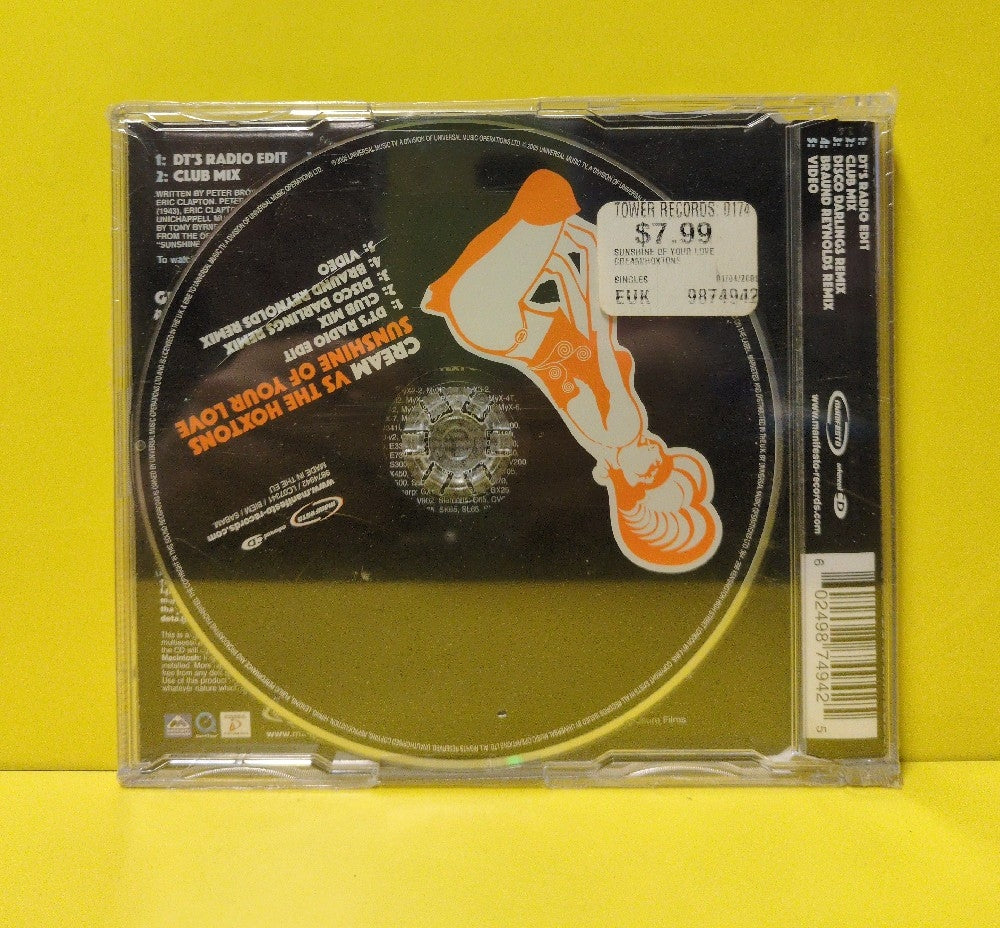 Cream vs. The Hoxtons - Sunshine Of Your Love - 2005 - 9874942 - New - Sealed - CDs - CD Single - UK Import