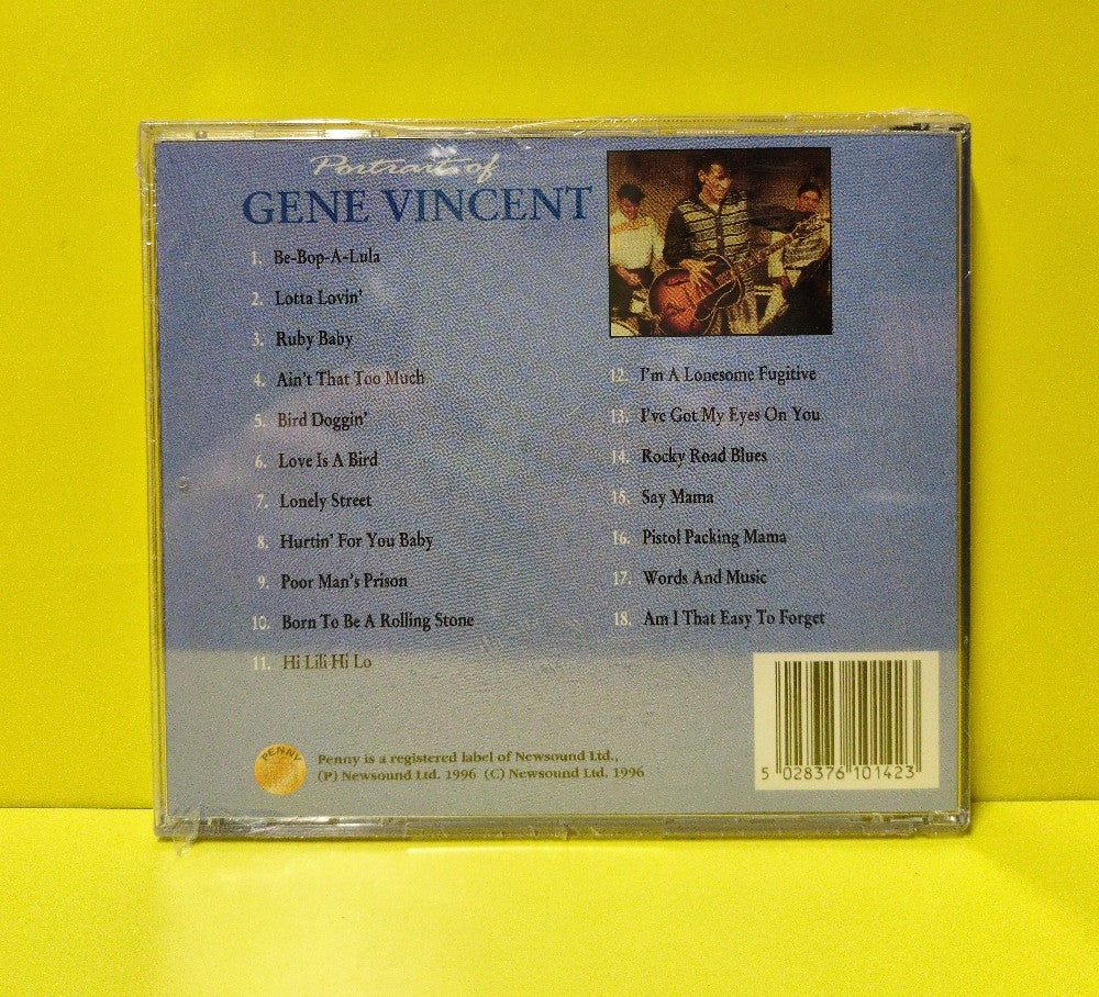Gene Vincent - Portrait Of Gene Vincent - 1996 - PYCD142 - New - Sealed - CDs
