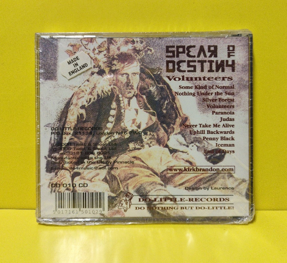 Spear Of Destiny - Volunteers - 2000 - DO 010 CD - New - Sealed - CDs - UK Import