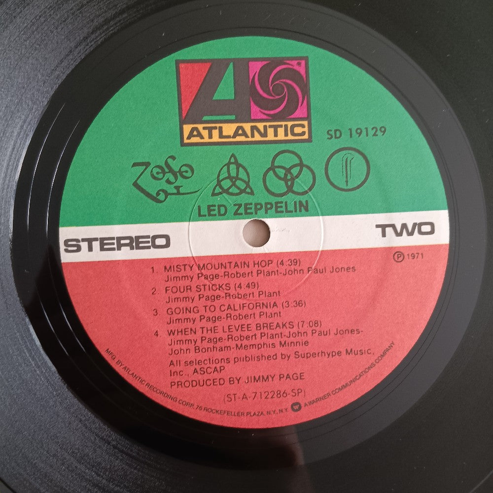 Led Zeppelin - IV / Untitled SP Specialty Press - 1977 - SD 19129 - Used - VG++ - Vinyl