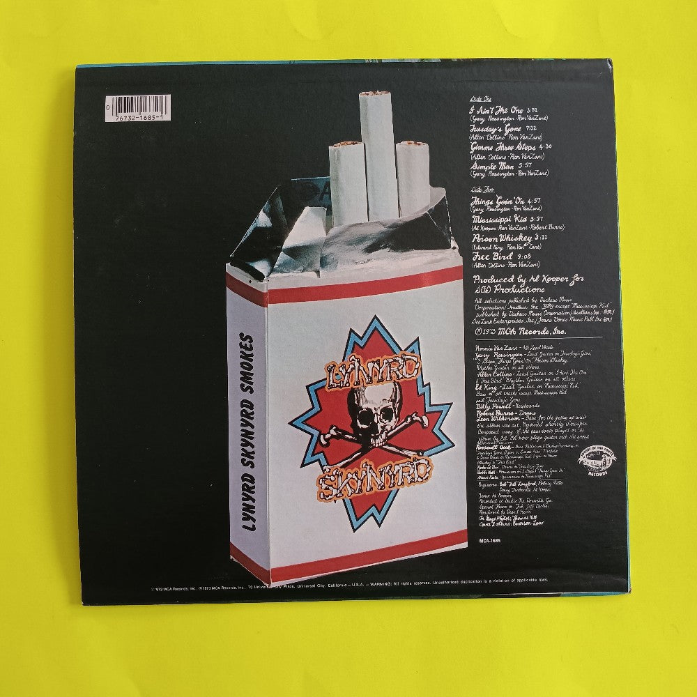 Lynyrd Skynyrd - Pronounced 'Lĕh-'nérd 'Skin-'nérd - 1980 - MCA 1685 - Used - VG++ - Vinyl