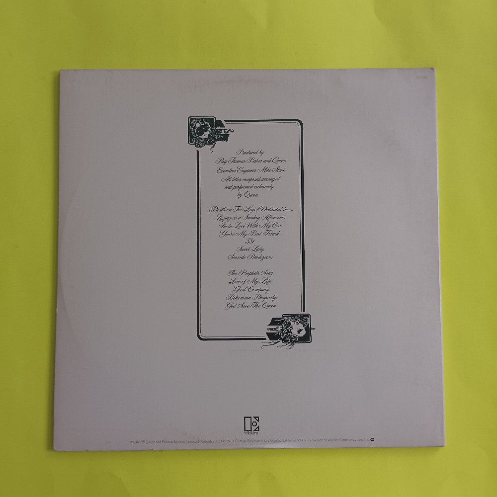 Queen - A Night At The Opera SP Embossed Cover - 1975 - 7E-1053 - Used - VG++ - Vinyl
