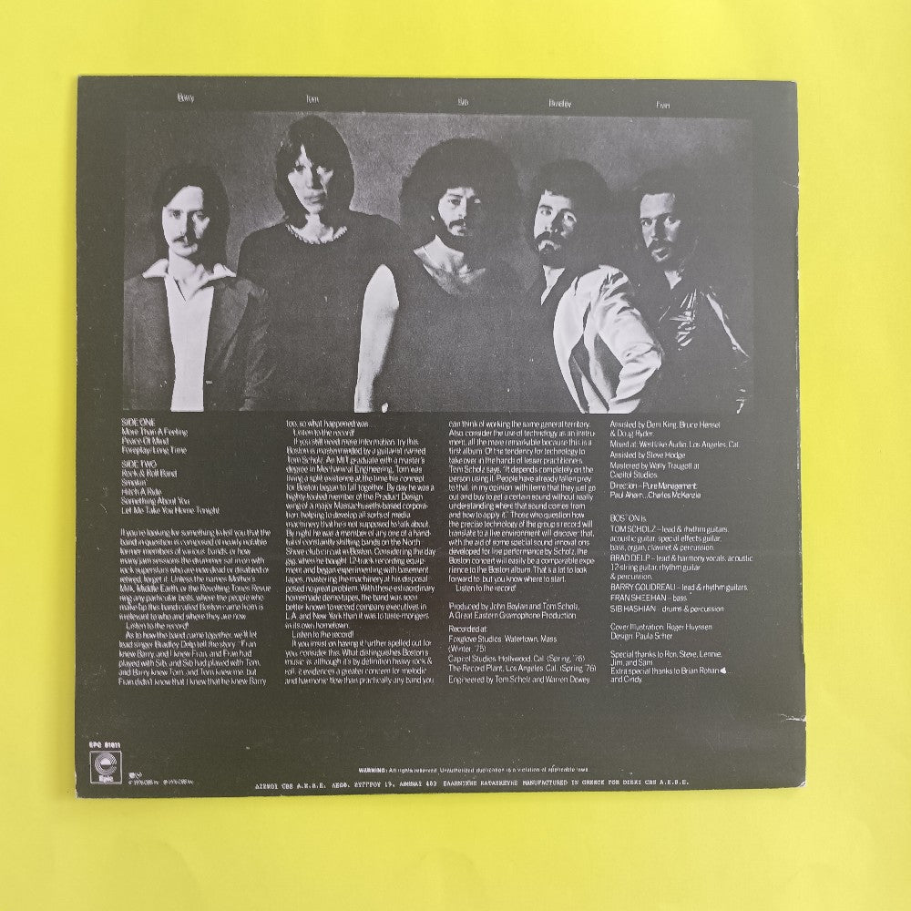 Boston - Self Titled / Greece Import - EPC 81611 - Used - VG++ - Vinyl
