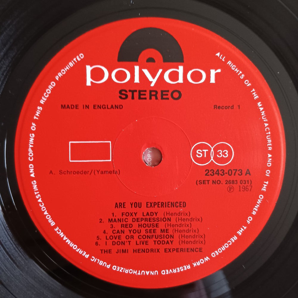 Jimi Hendrix - Are You Experienced / Axis: Bold As Love UK 2LP - 1973 - 2683 031 - Used - EX - Vinyl