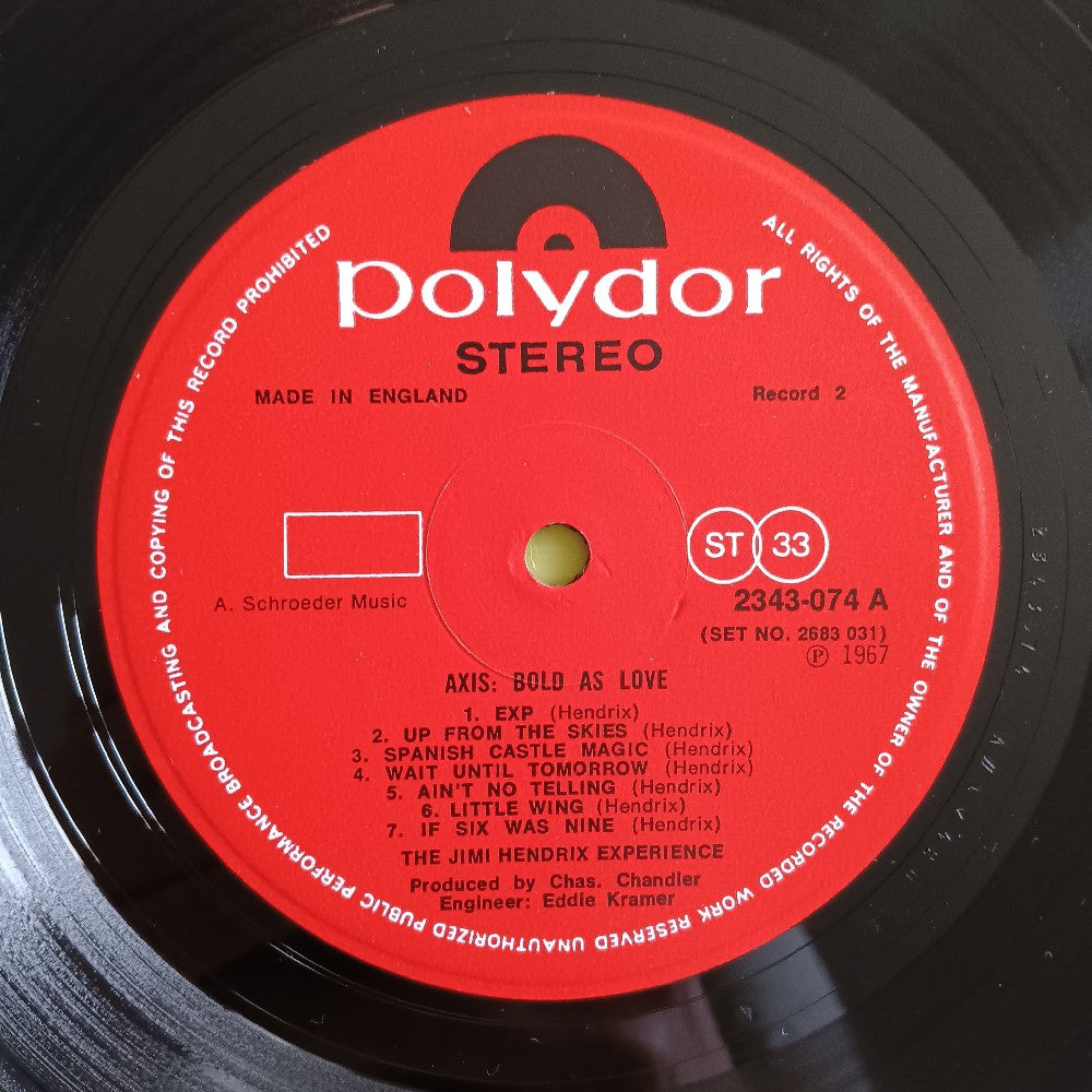 Jimi Hendrix - Are You Experienced / Axis: Bold As Love UK 2LP - 1973 - 2683 031 - Used - EX - Vinyl