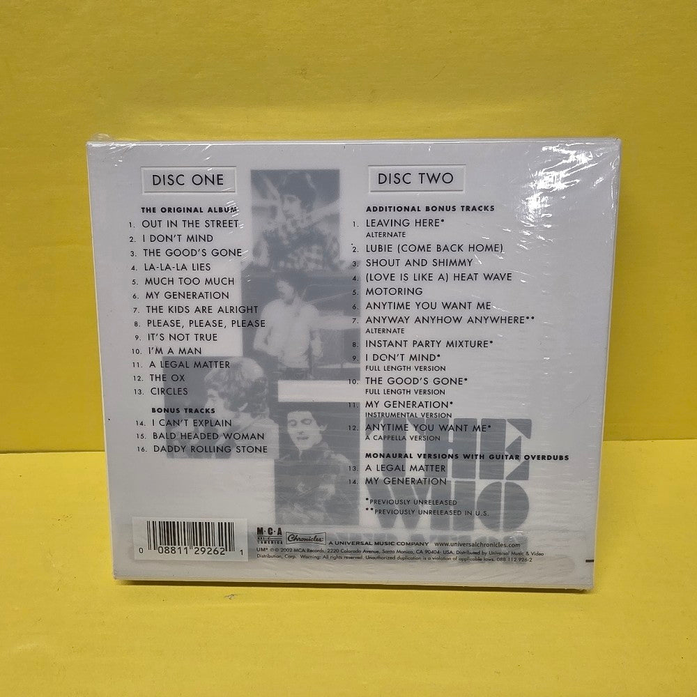 The Who - My Generation - 2002 - 0881129262 - New - Sealed - CDs