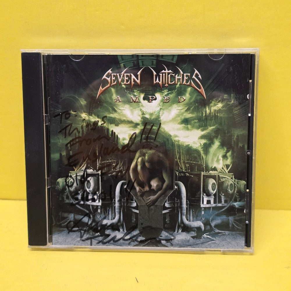 Seven Witches - Amped / Autographed By Alan Tecchio - 2006 - CDL0250CD - Used - VG++ - CDs