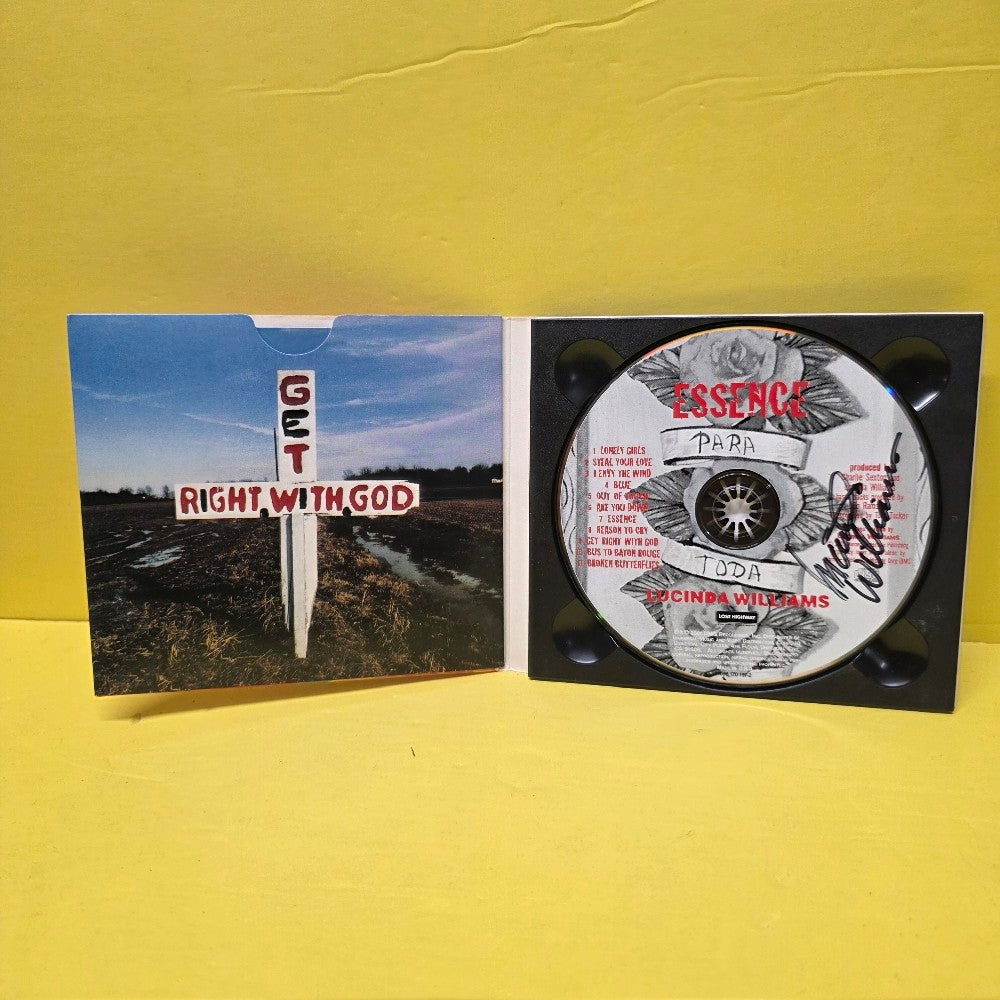 Lucinda Williams  - Essence / Autographed  - 2001 - 088 170 197-2 - Used - EX - CDs