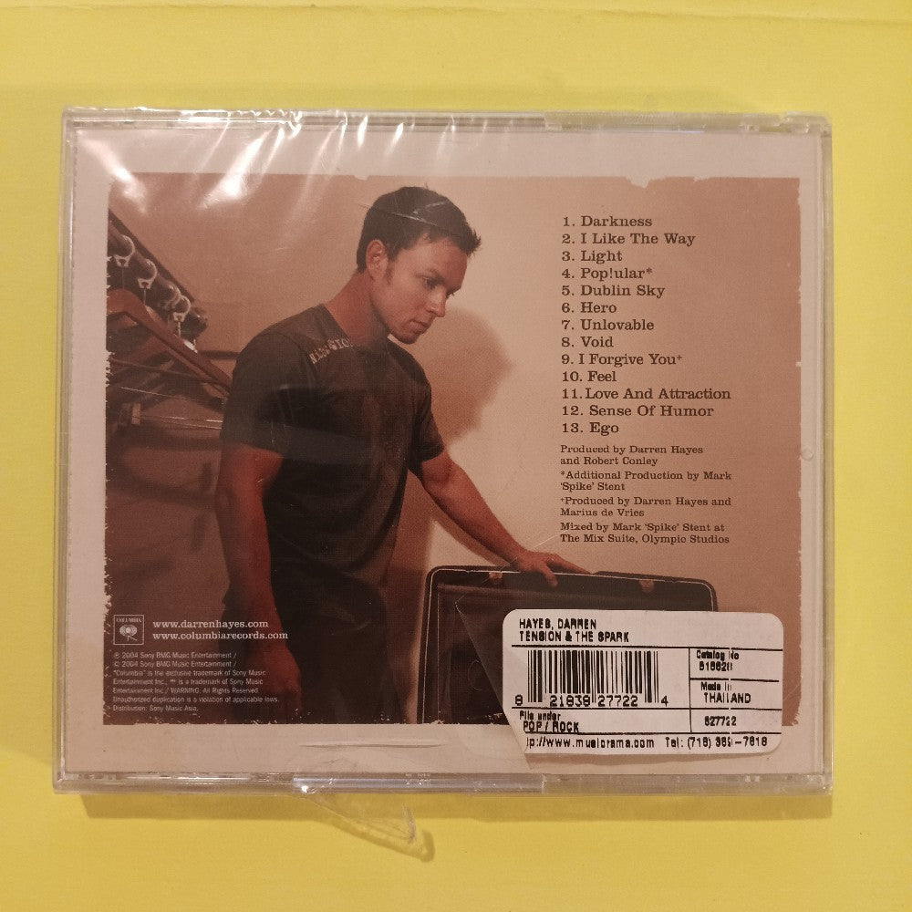 Darren Hayes - The Tension And The Spark Thailand - 2004 - COL 518828 2 - New - Sealed - CDs