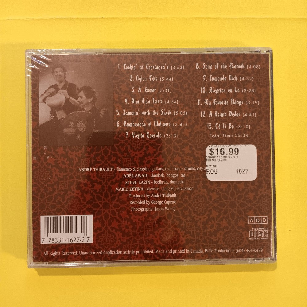 André Thibault - Cookin' At Constanza's - 1995 - AT1627 - New - Sealed - CDs