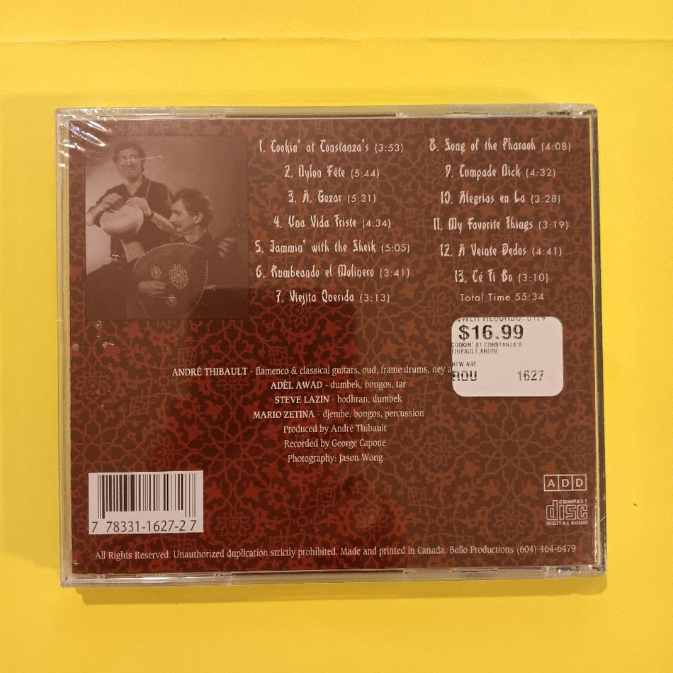 André Thibault - Cookin' At Constanza's - 1995 - AT1627 - New - Sealed - CDs