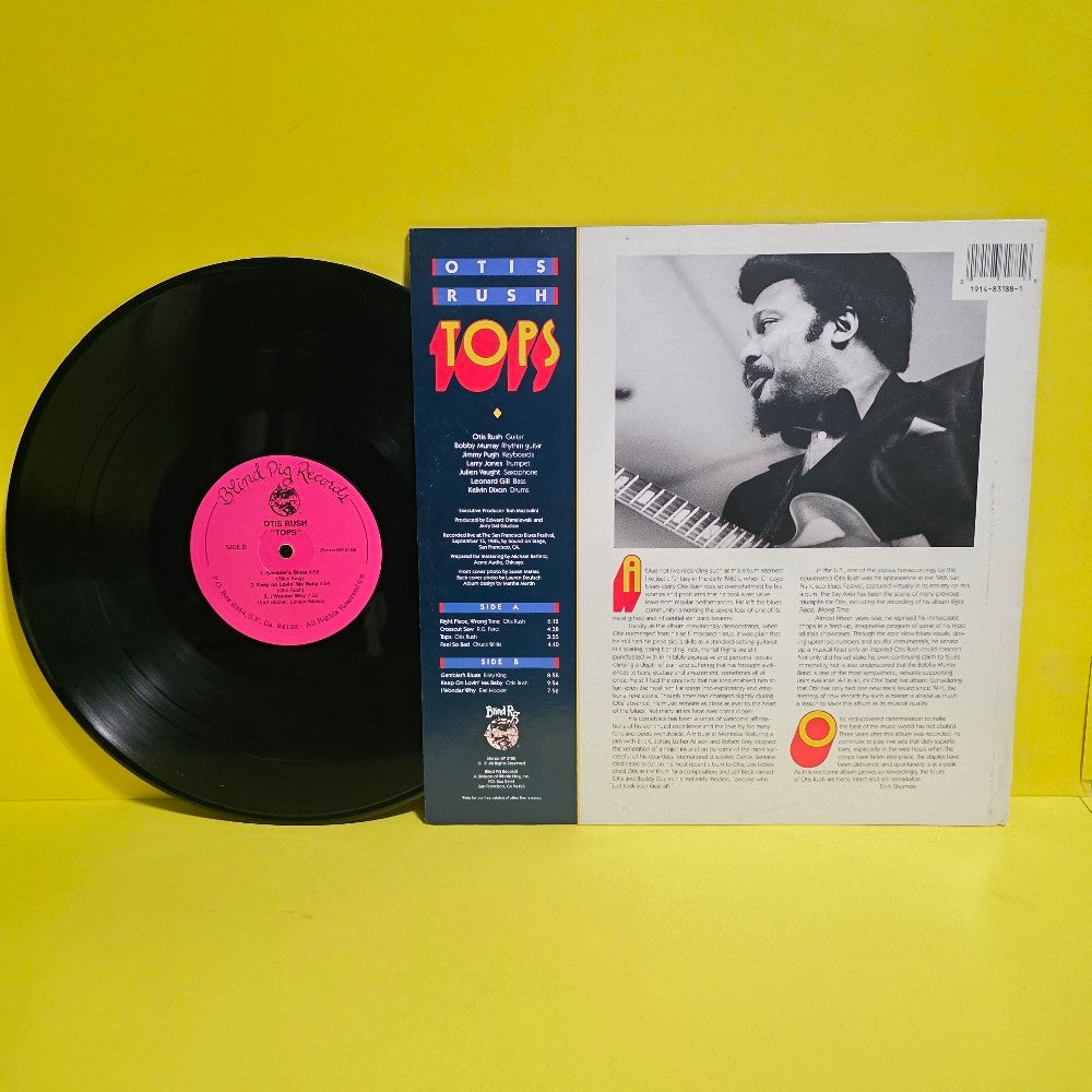Otis Rush - Tops (Recorded Live At The San Francisco Blues Festival) - 1988 - BP 3188 - Used - NM - Vinyl