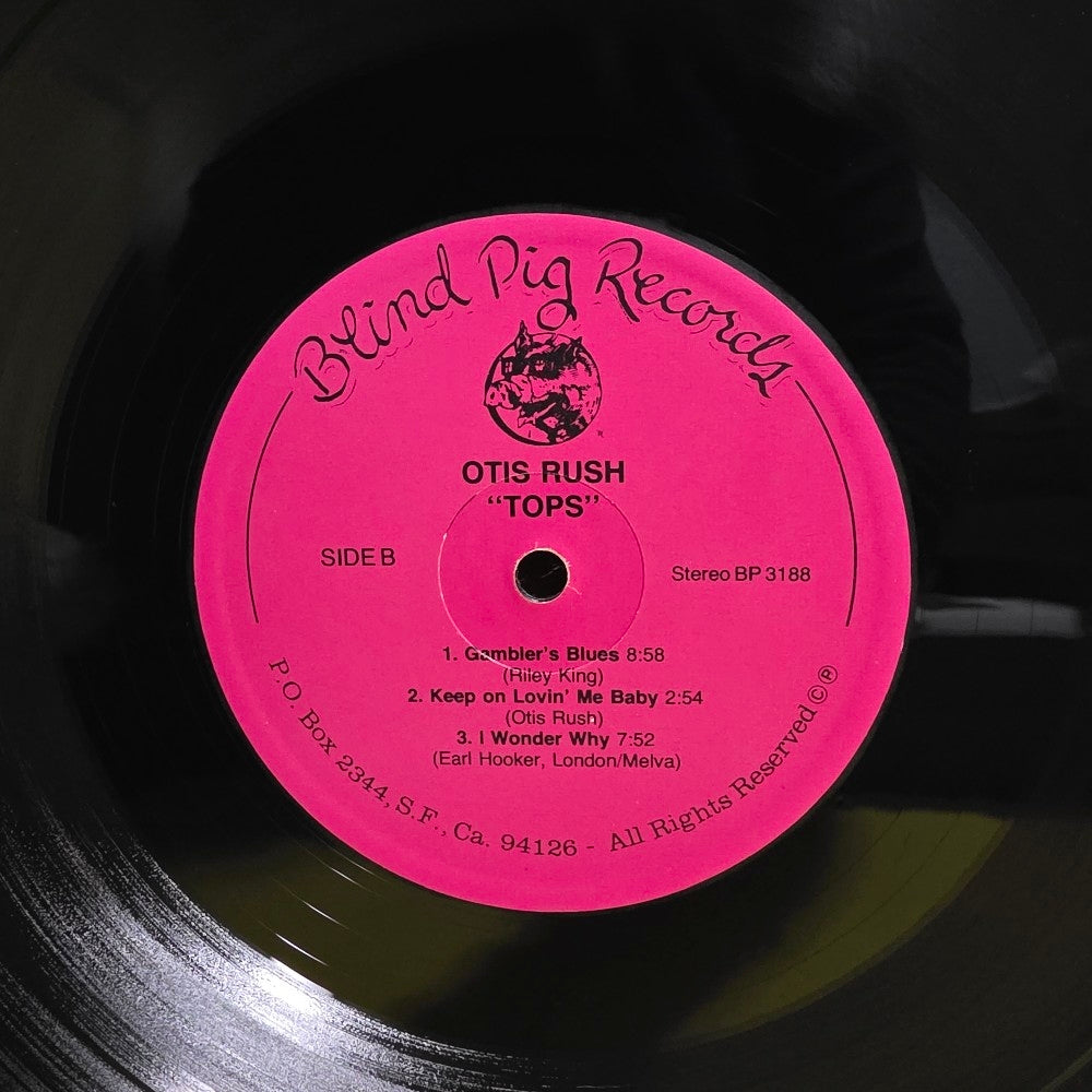 Otis Rush - Tops (Recorded Live At The San Francisco Blues Festival) - 1988 - BP 3188 - Used - NM - Vinyl