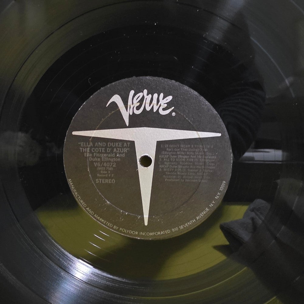 Ella Fitzgerald And Duke Ellington  - Ella & Duke At The Cote D'Azur - 1967 - V6-4072-2 - Used - VG++ - Vinyl