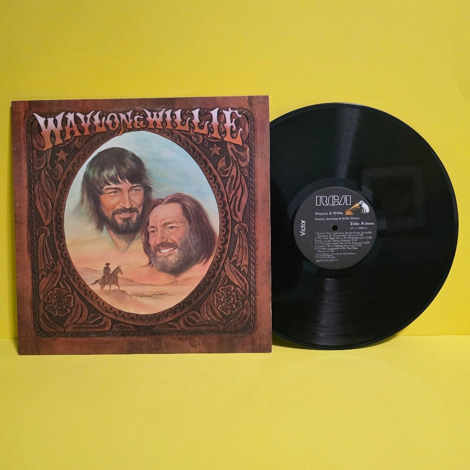 Waylon & Willie - Waylon & Willie / Embossed Cover  - 1978 - AFL1-2686 - Used - NM - Vinyl