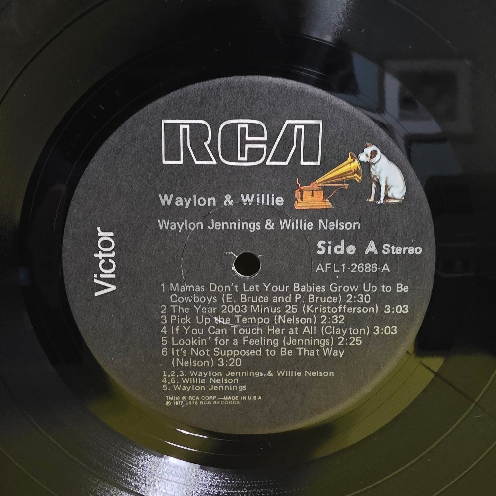 Waylon & Willie - Waylon & Willie / Embossed Cover  - 1978 - AFL1-2686 - Used - NM - Vinyl