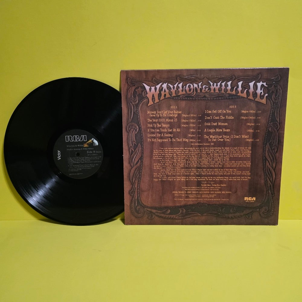 Waylon & Willie - Waylon & Willie / Embossed Cover  - 1978 - AFL1-2686 - Used - NM - Vinyl