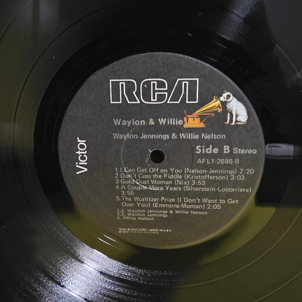 Waylon & Willie - Waylon & Willie / Embossed Cover  - 1978 - AFL1-2686 - Used - NM - Vinyl