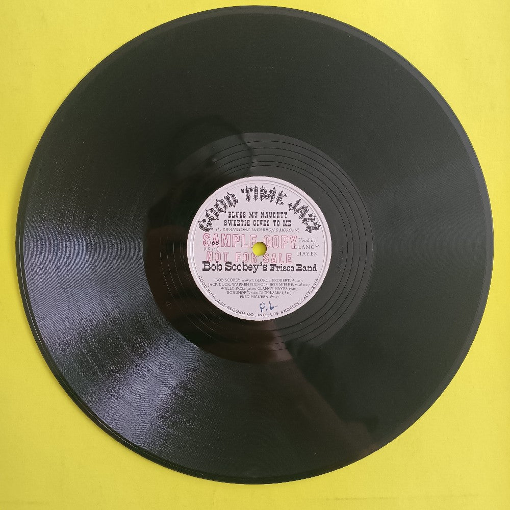 Bob Scobey's Frisco Band - Blues My Naughty Sweetie Gives To Me PROMO 10" 78 - 1952 - Good Time Jazz 66 - Used - VG - Vinyl