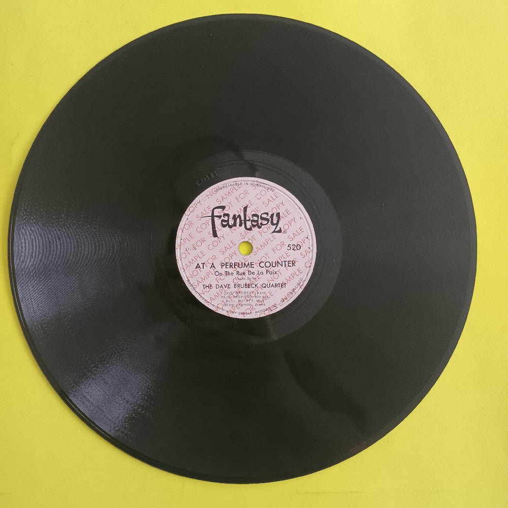 Dave Brubeck Quartet - At A Perfume Counter PROMO 10" 78 - 1952 - Fantasy 520 - Used - VG+ - Vinyl
