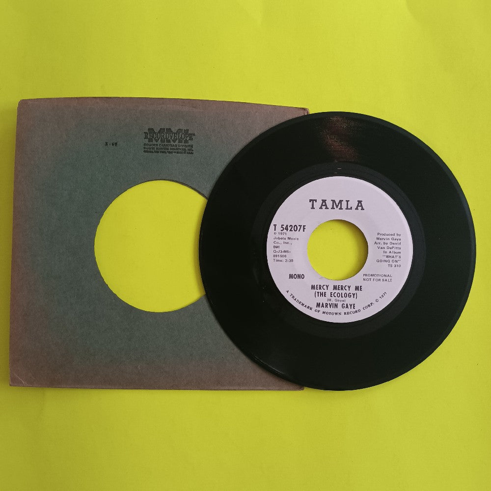 Marvin Gaye - Mercy Mercy Me PROMO 7" - 1971 - T 54207F - Used - VG++ - Vinyl