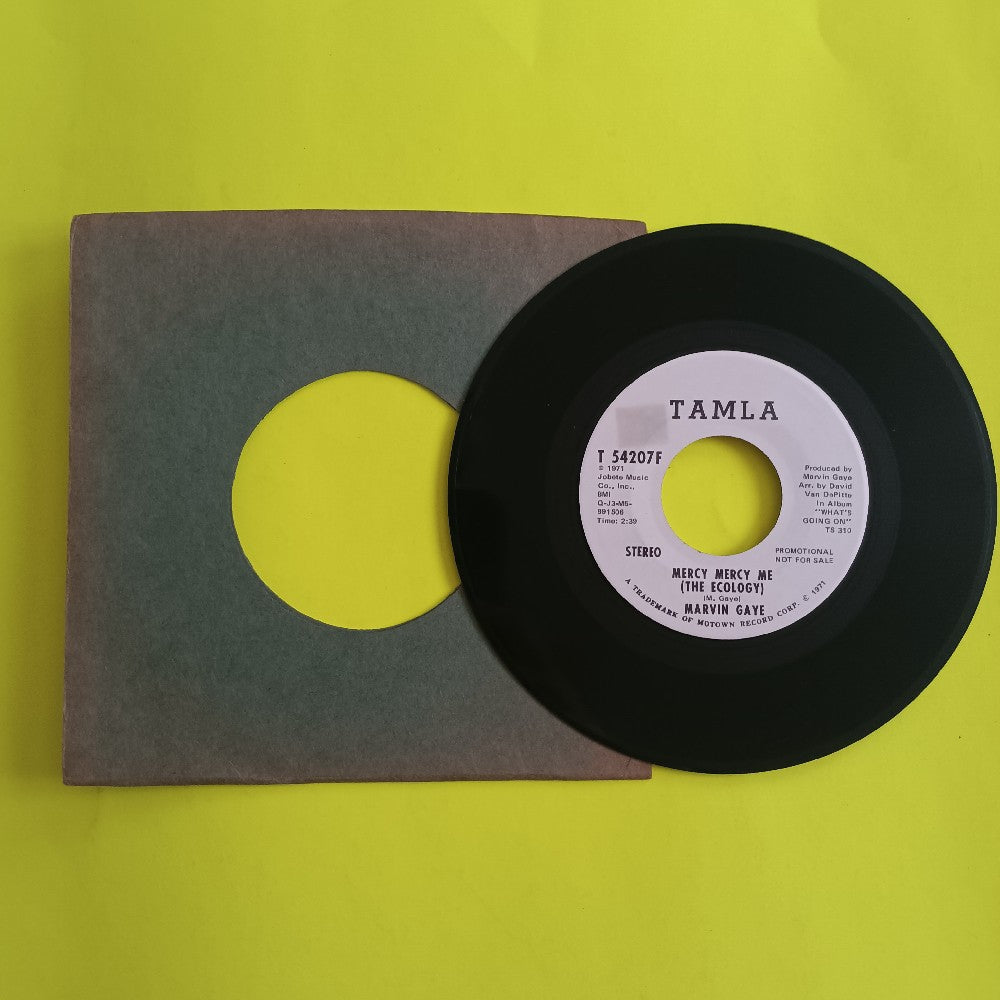 Marvin Gaye - Mercy Mercy Me PROMO 7" - 1971 - T 54207F - Used - VG++ - Vinyl