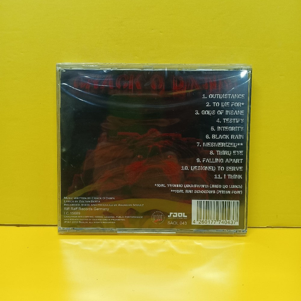 Crack O Dawn - Gods Of Insane - 2010 - SAOL 043 - New - Sealed - CDs